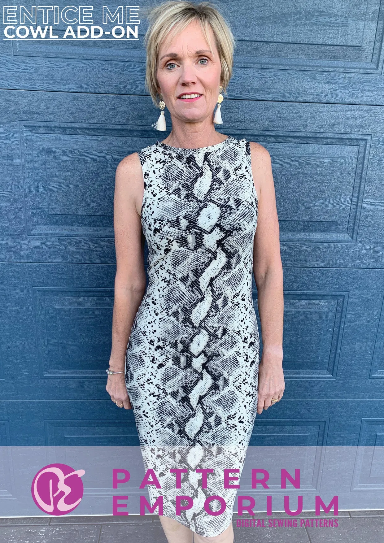 Entice Me Dress | Cowl Back Add-on Sewing Pattern