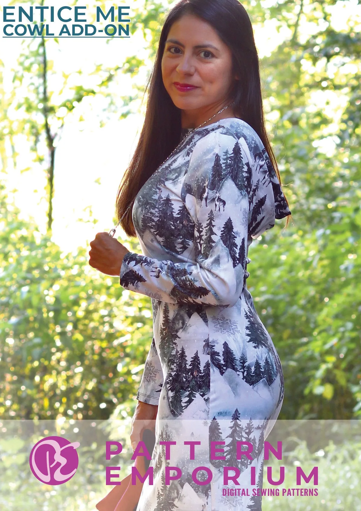 Entice Me Dress | Cowl Back Add-on Sewing Pattern
