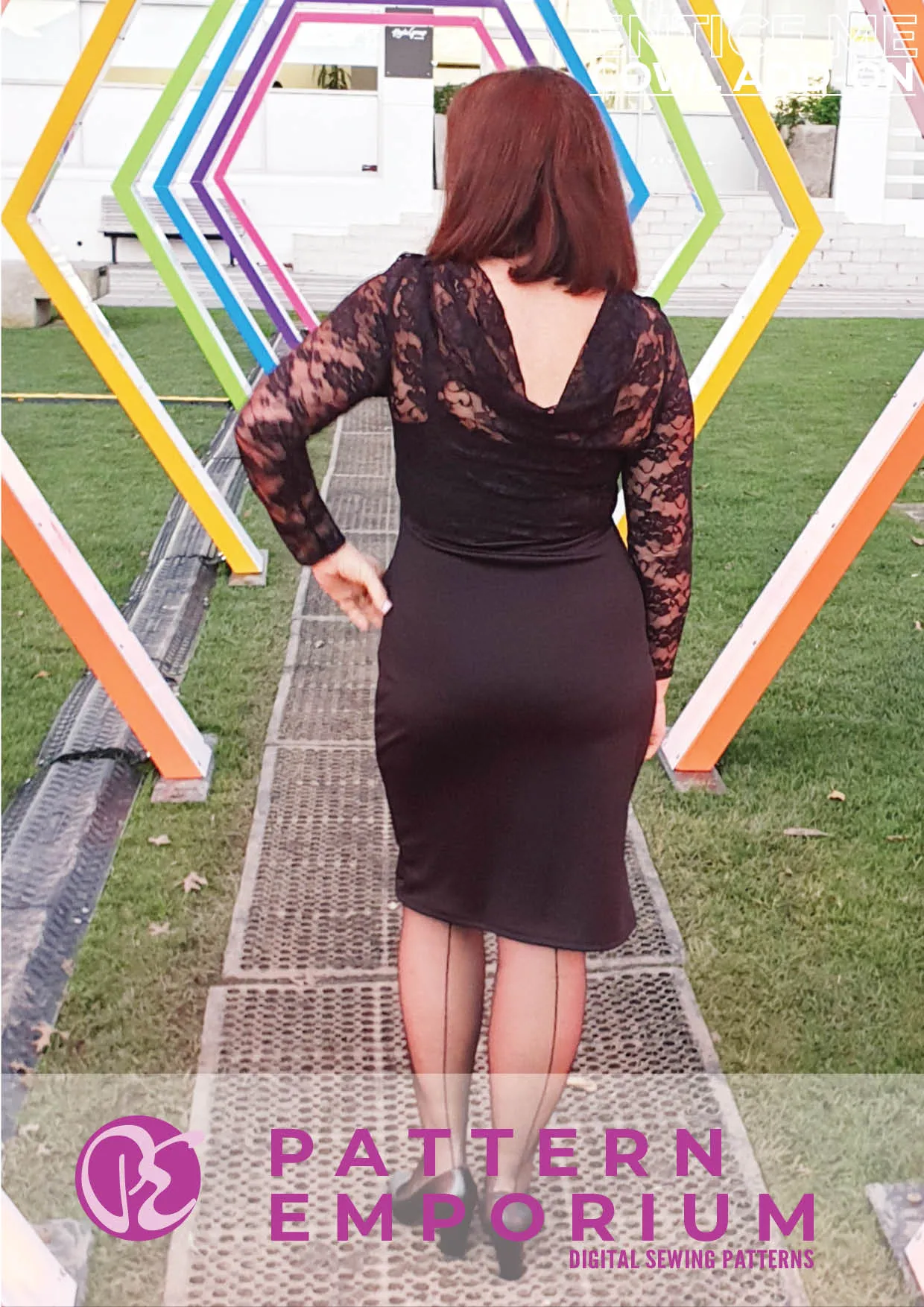 Entice Me Dress | Cowl Back Add-on Sewing Pattern
