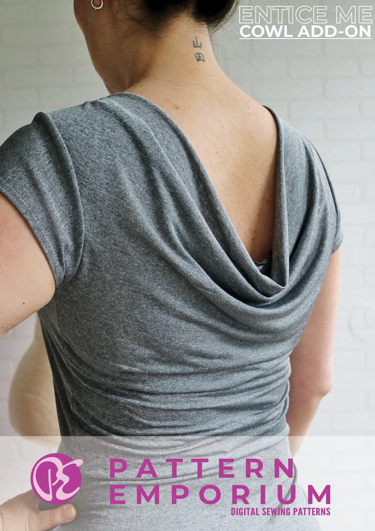 Entice Me Dress | Cowl Back Add-on Sewing Pattern