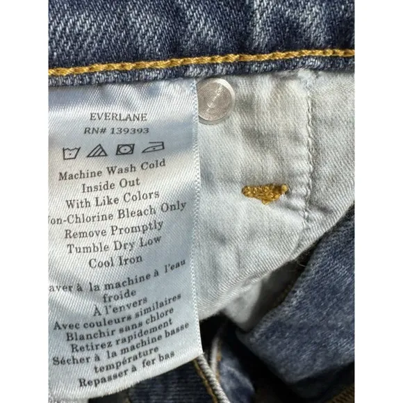 Everlane Jeans The High Rise Flare Blue Light Women's Size 30