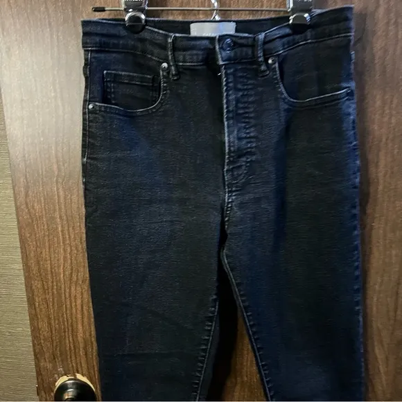 Everlane Jeans Womens Waist Black Denim High Rise Ankle Skinny size 30T