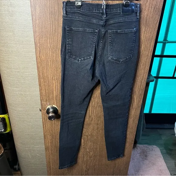 Everlane Jeans Womens Waist Black Denim High Rise Ankle Skinny size 30T