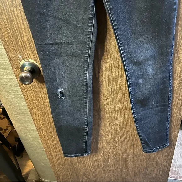 Everlane Jeans Womens Waist Black Denim High Rise Ankle Skinny size 30T