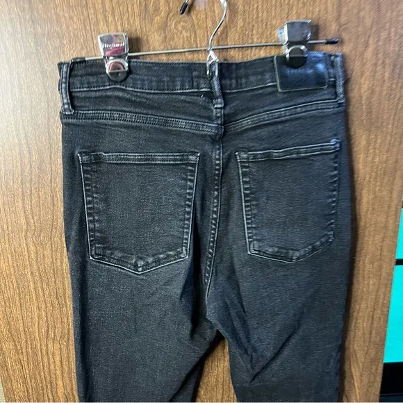 Everlane Jeans Womens Waist Black Denim High Rise Ankle Skinny size 30T