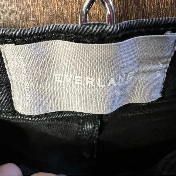 Everlane Jeans Womens Waist Black Denim High Rise Ankle Skinny size 30T
