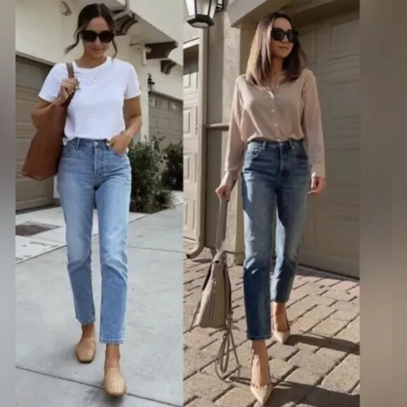 EVERLANE THE ORIGINAL CHEEKY JEAN ORGANIC COTTON High Rise Size 32 Regular