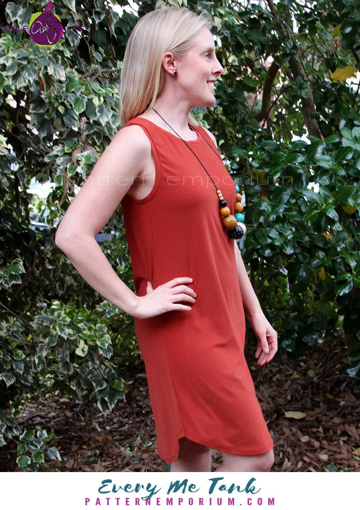 Every Me Tank | Sleeveless Top & Dress Sewing Pattern