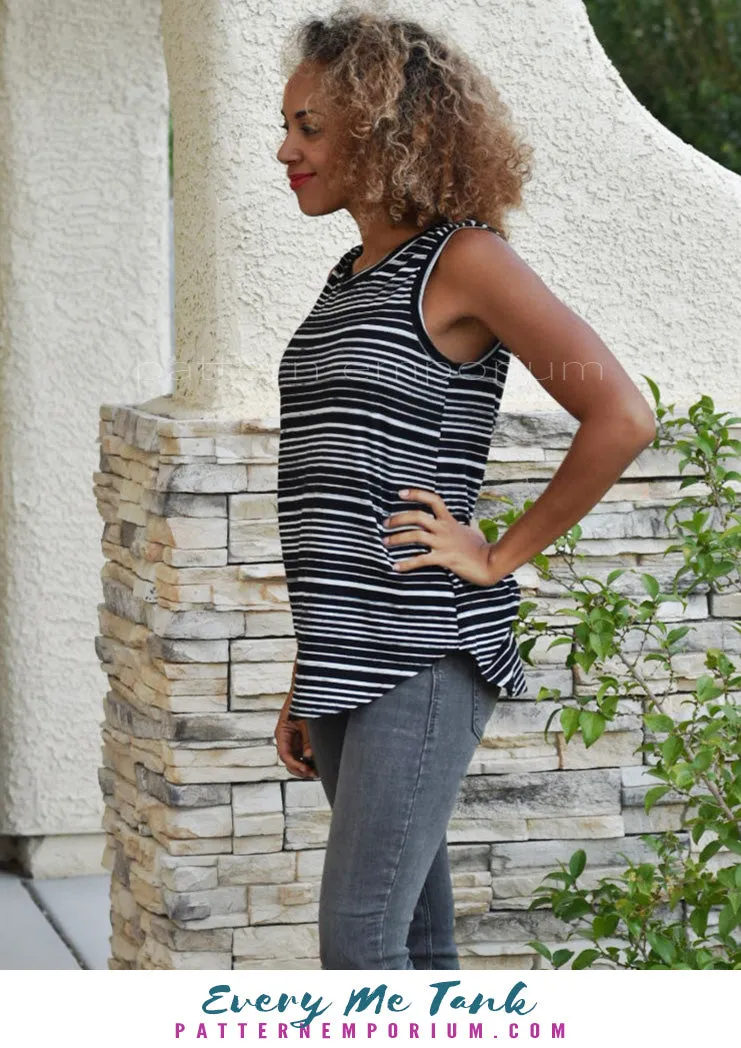 Every Me Tank | Sleeveless Top & Dress Sewing Pattern