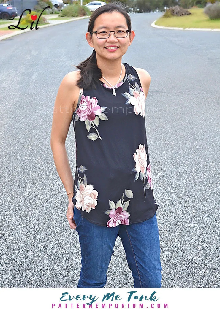 Every Me Tank | Sleeveless Top & Dress Sewing Pattern