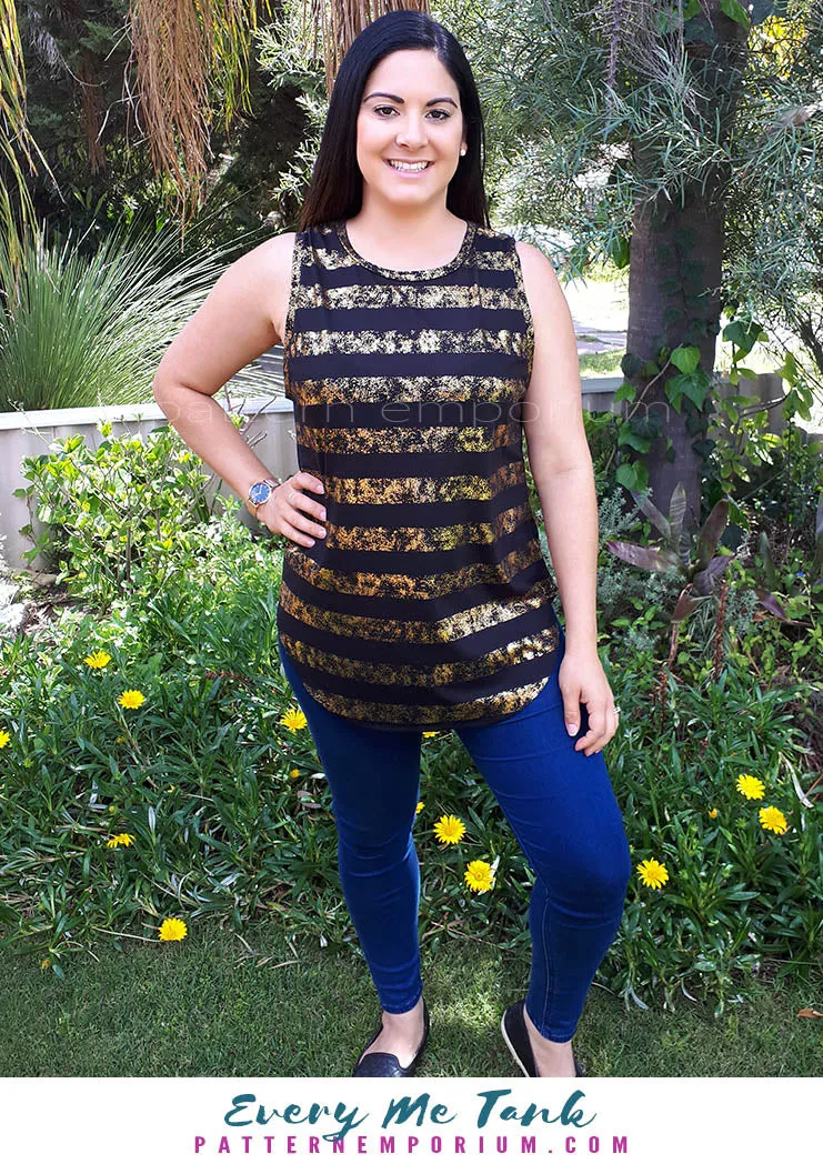 Every Me Tank | Sleeveless Top & Dress Sewing Pattern