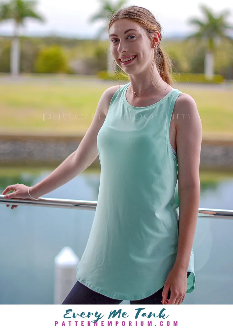 Every Me Tank | Sleeveless Top & Dress Sewing Pattern