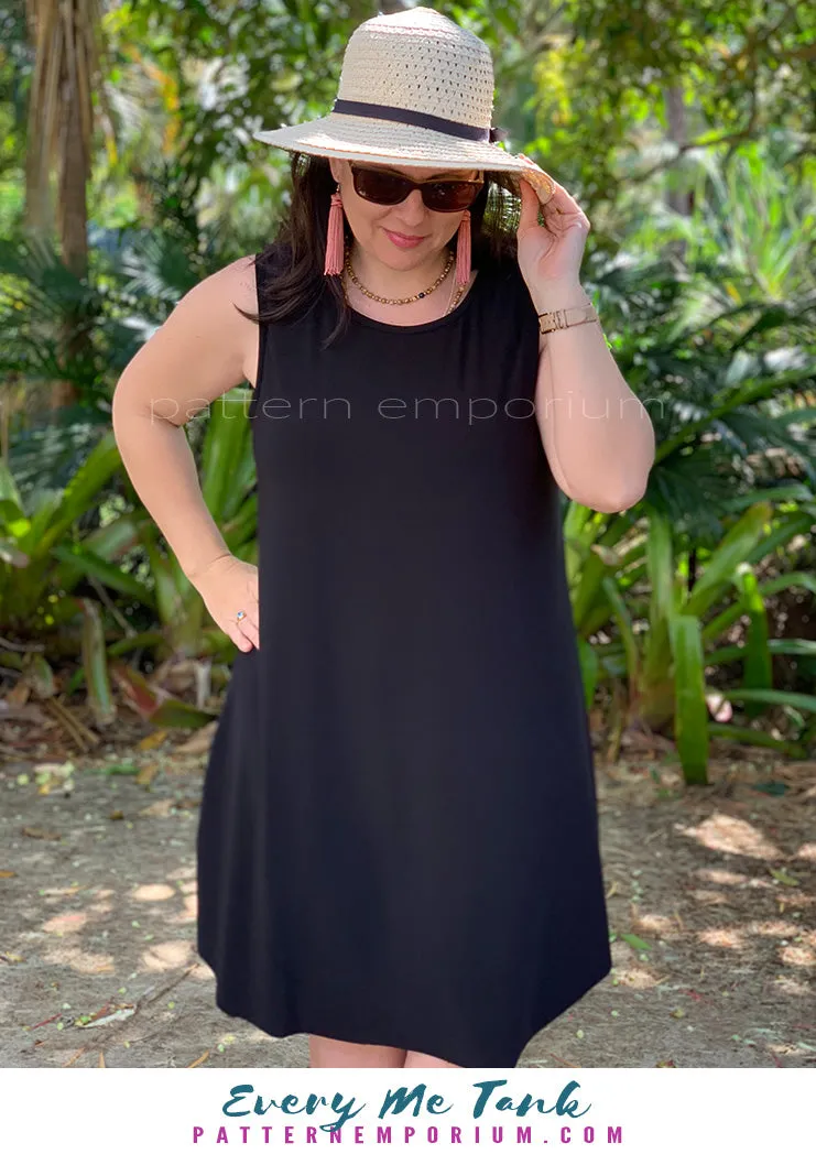 Every Me Tank | Sleeveless Top & Dress Sewing Pattern