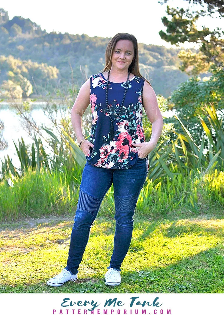 Every Me Tank | Sleeveless Top & Dress Sewing Pattern