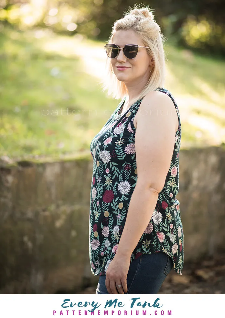 Every Me Tank | Sleeveless Top & Dress Sewing Pattern