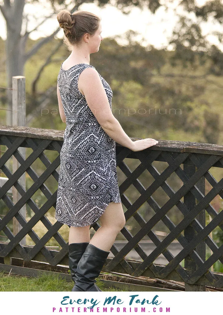 Every Me Tank | Sleeveless Top & Dress Sewing Pattern