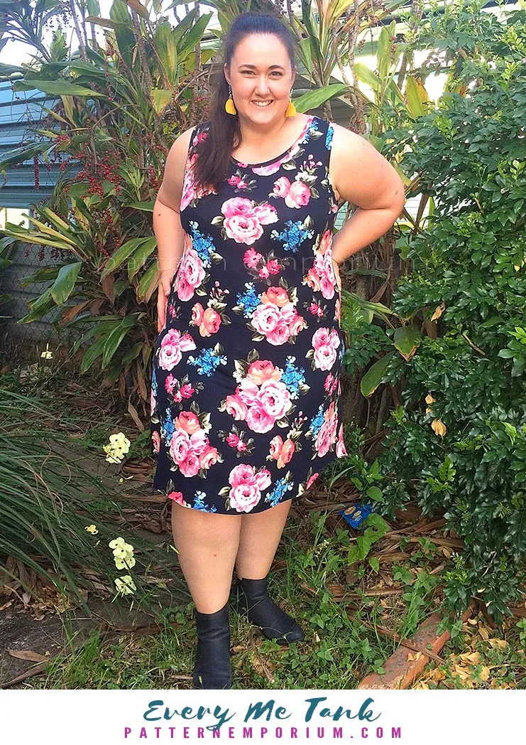 Every Me Tank | Sleeveless Top & Dress Sewing Pattern