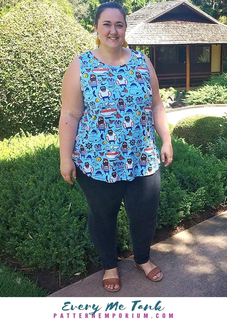 Every Me Tank | Sleeveless Top & Dress Sewing Pattern
