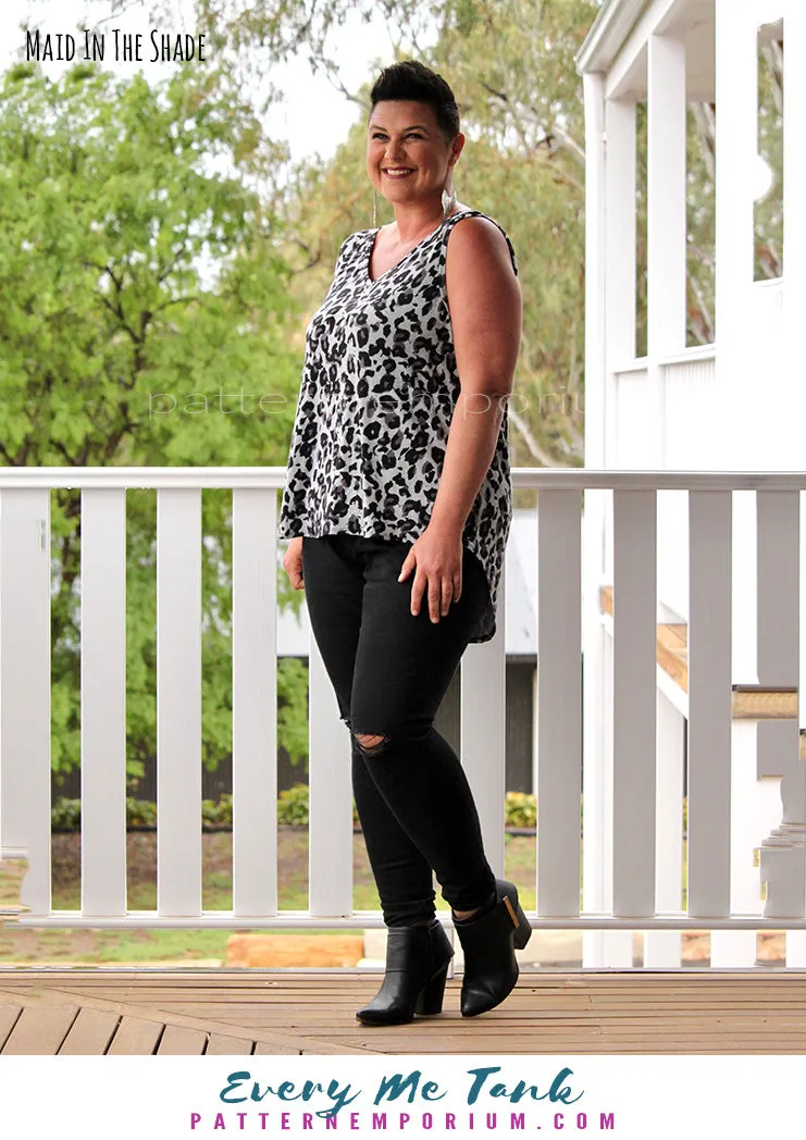 Every Me Tank | Sleeveless Top & Dress Sewing Pattern