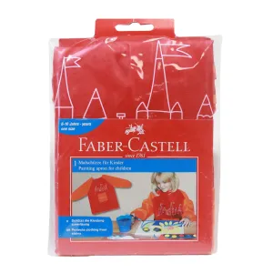 Faber-Castell - Red/Orange Painting Apron For Young Artist