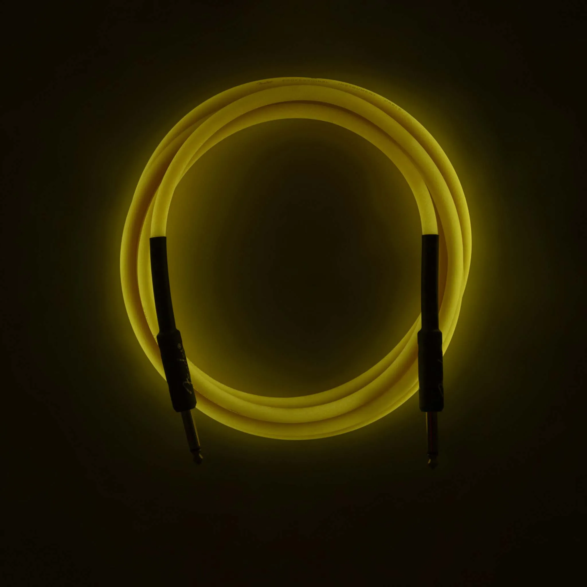 Fender 18.6 FT Professional Series Glow in the Dark Instrument Cable, Orange