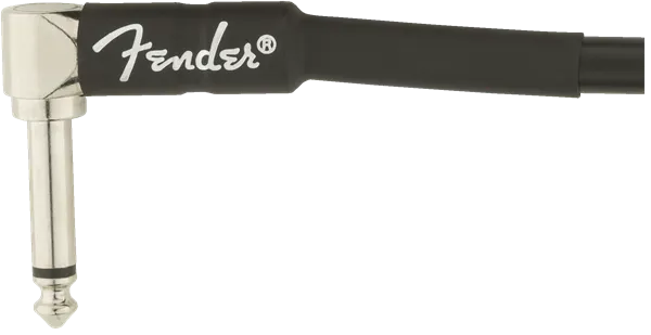Fender Professional Series Instrument Cable 2-Pack, Angle/Angle, 6", Black