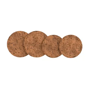 Flask Accessories Cork Lid Liners (Single Shot 100ml x2   Double Shot 240ml x2)