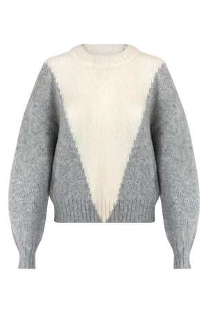 Folari Pullover - Grey/Cream