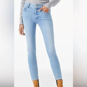 FRAME Le One High Rise Super Stretch Skinny Jeans Caspio Light Wash Size 2