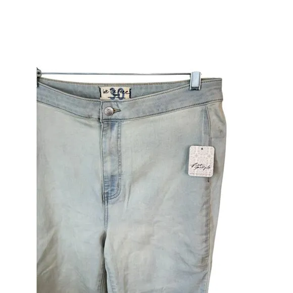 FREE PEOPLE NWT Light Wash High Rise Youthquake Cropped Flare Jeans Size 30
