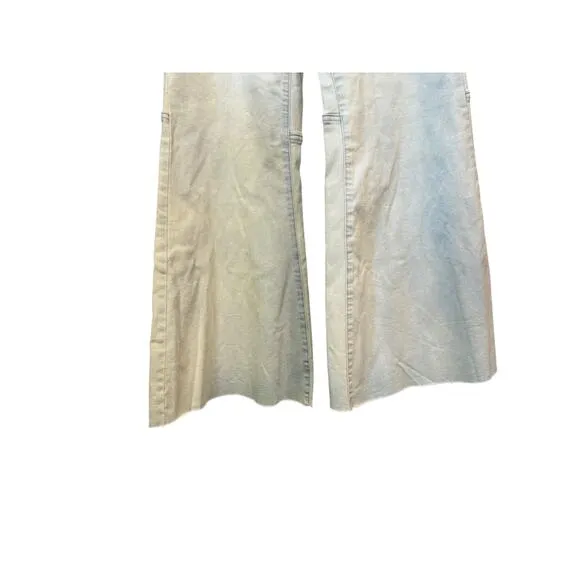 FREE PEOPLE NWT Light Wash High Rise Youthquake Cropped Flare Jeans Size 30
