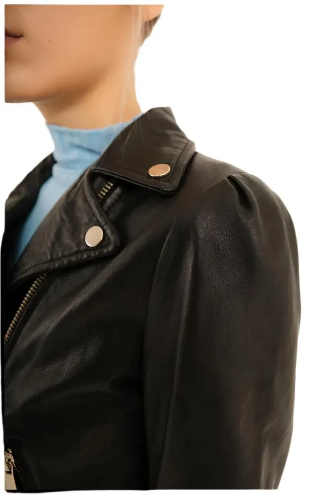 Genuine Leather Belt Biker Jacket