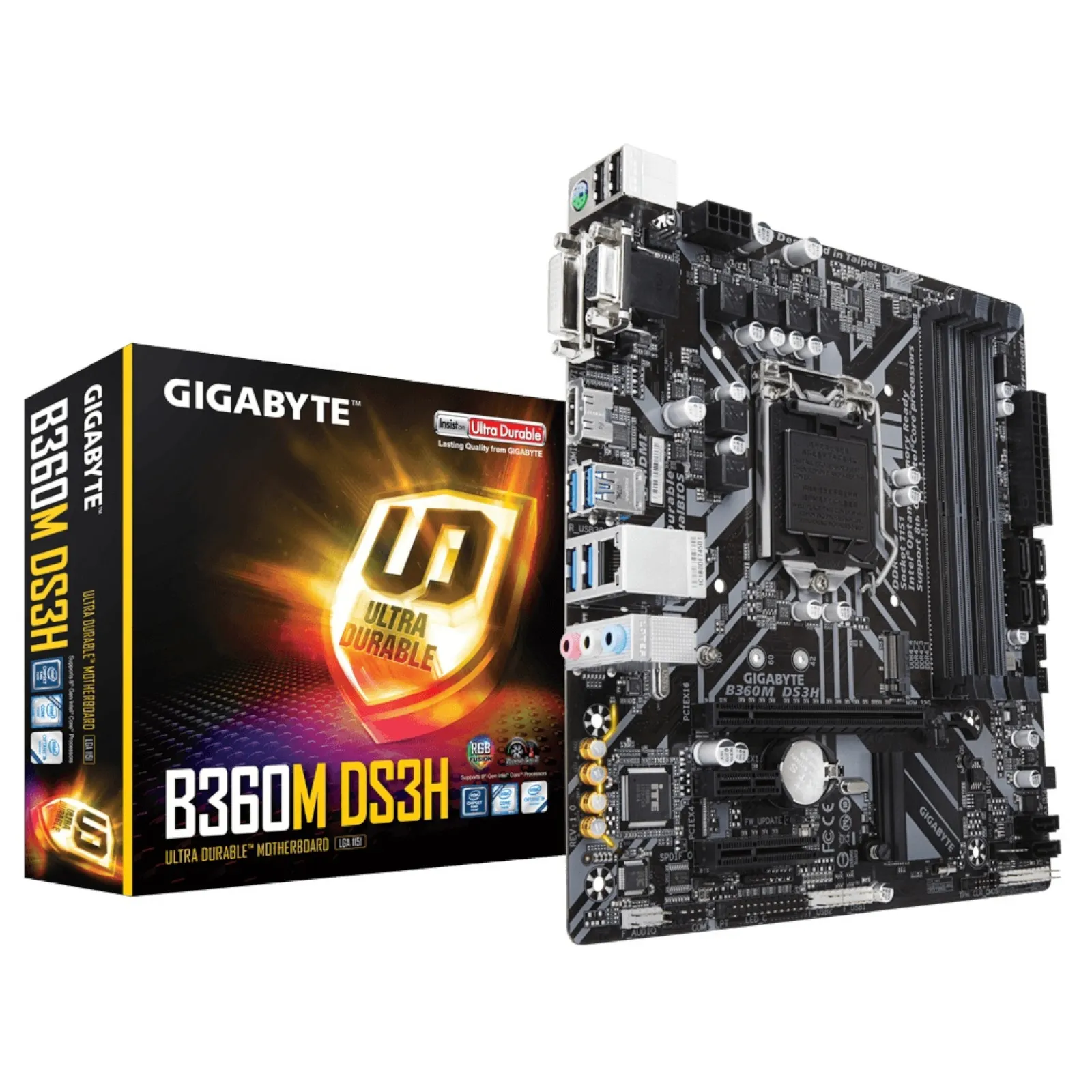 Gigabyte Tarjeta Madre Micro Atx B360 M Ds3 H, S 115