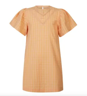 Girls Shortsleeve Dress - Plano