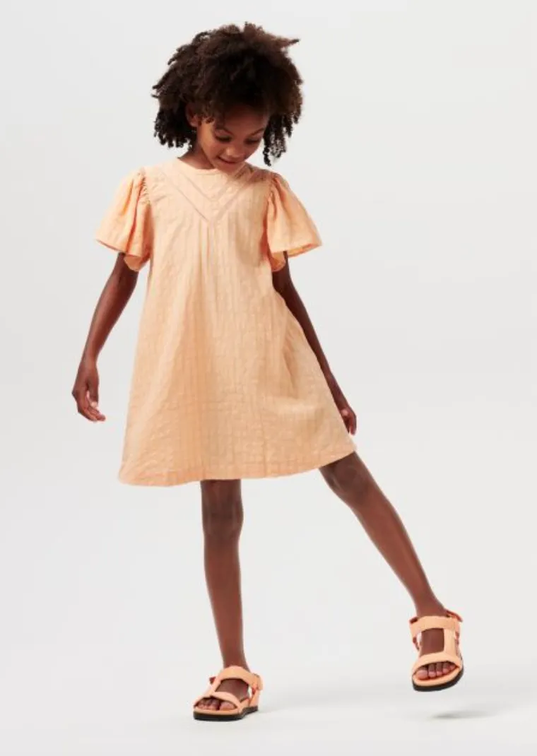 Girls Shortsleeve Dress - Plano