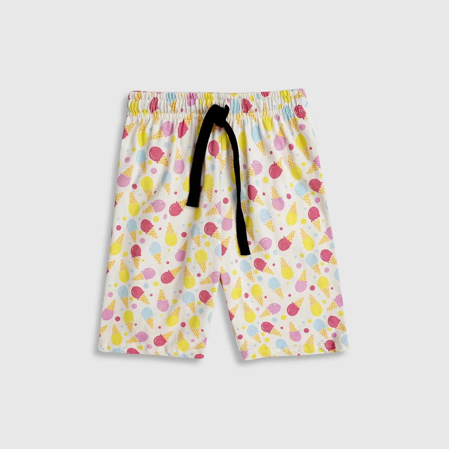 Girls Soft Cotton All Over Printed 2 Piece Suit