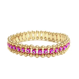 GOLD PINK BRACELET  #XDWB-12460-4 (RG7)