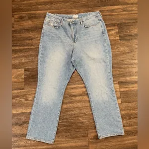 Good American Light Wash Denim Jeans Women’s 18 High Rise