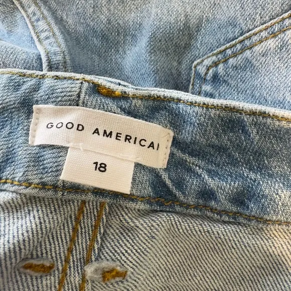 Good American Light Wash Denim Jeans Women’s 18 High Rise