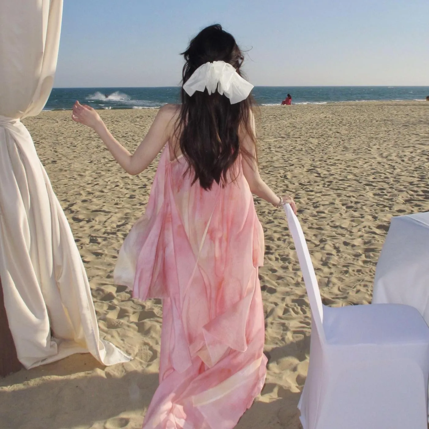 Graceful Women's Strappy Dress for Effortless Vacation Style