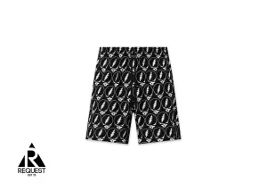 Grateful Dead Skull Swim Trunks "Black/White"
