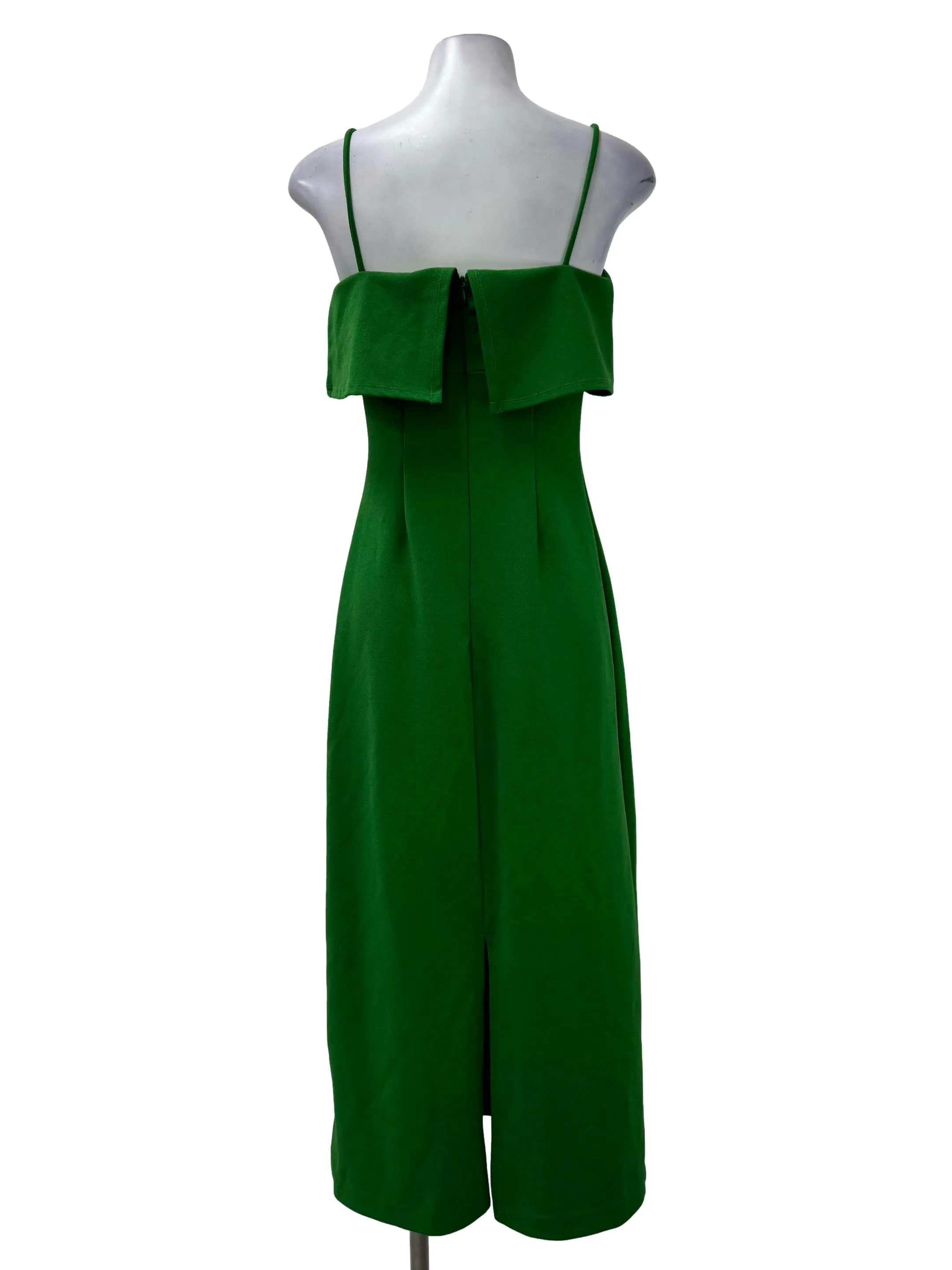 Green Fitted Sleeveless Dress