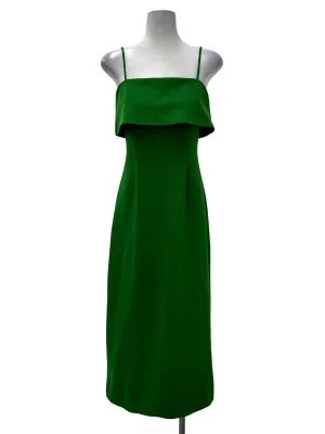 Green Fitted Sleeveless Dress