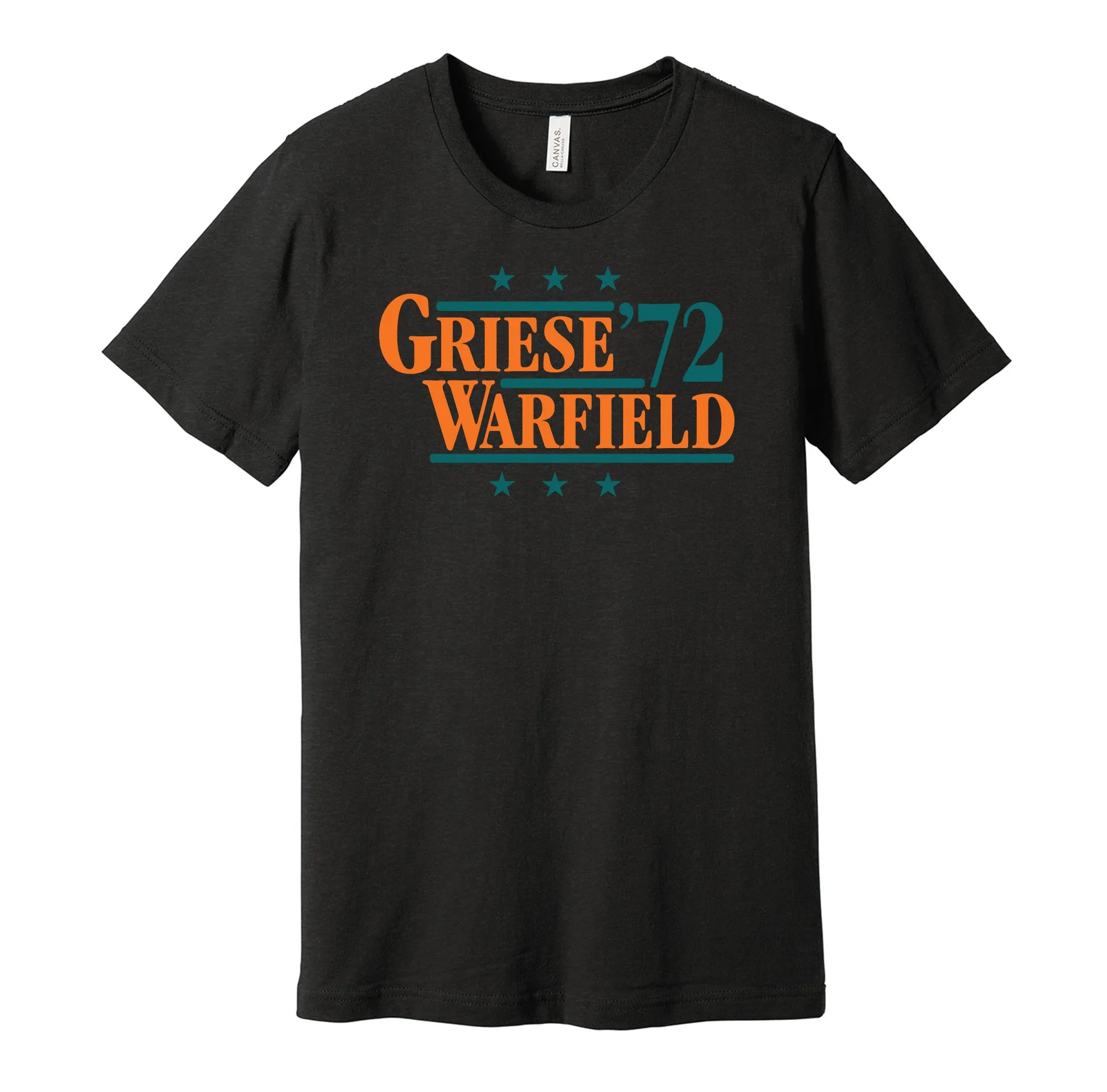 Griese & Warfield '72 - Miami Football Legends Political Campaign Parody T-Shirt - Hyper Than Hype Shirts