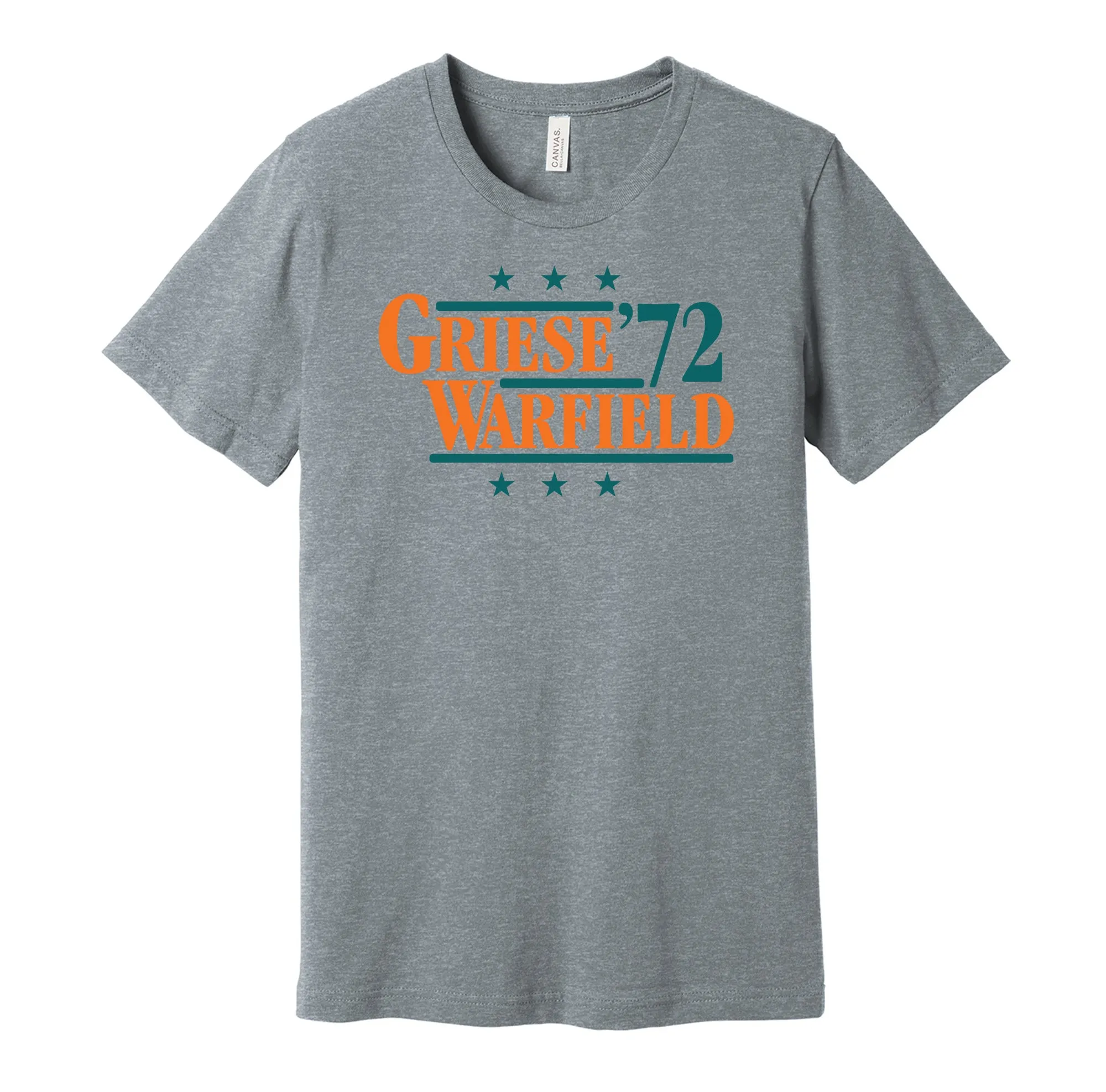 Griese & Warfield '72 - Miami Football Legends Political Campaign Parody T-Shirt - Hyper Than Hype Shirts