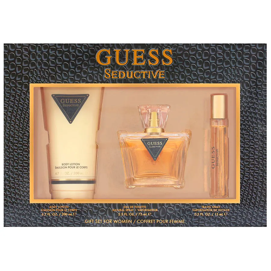 Guess Seductive by Guess for Women 2.5 oz EDT 3 PC Gift Set