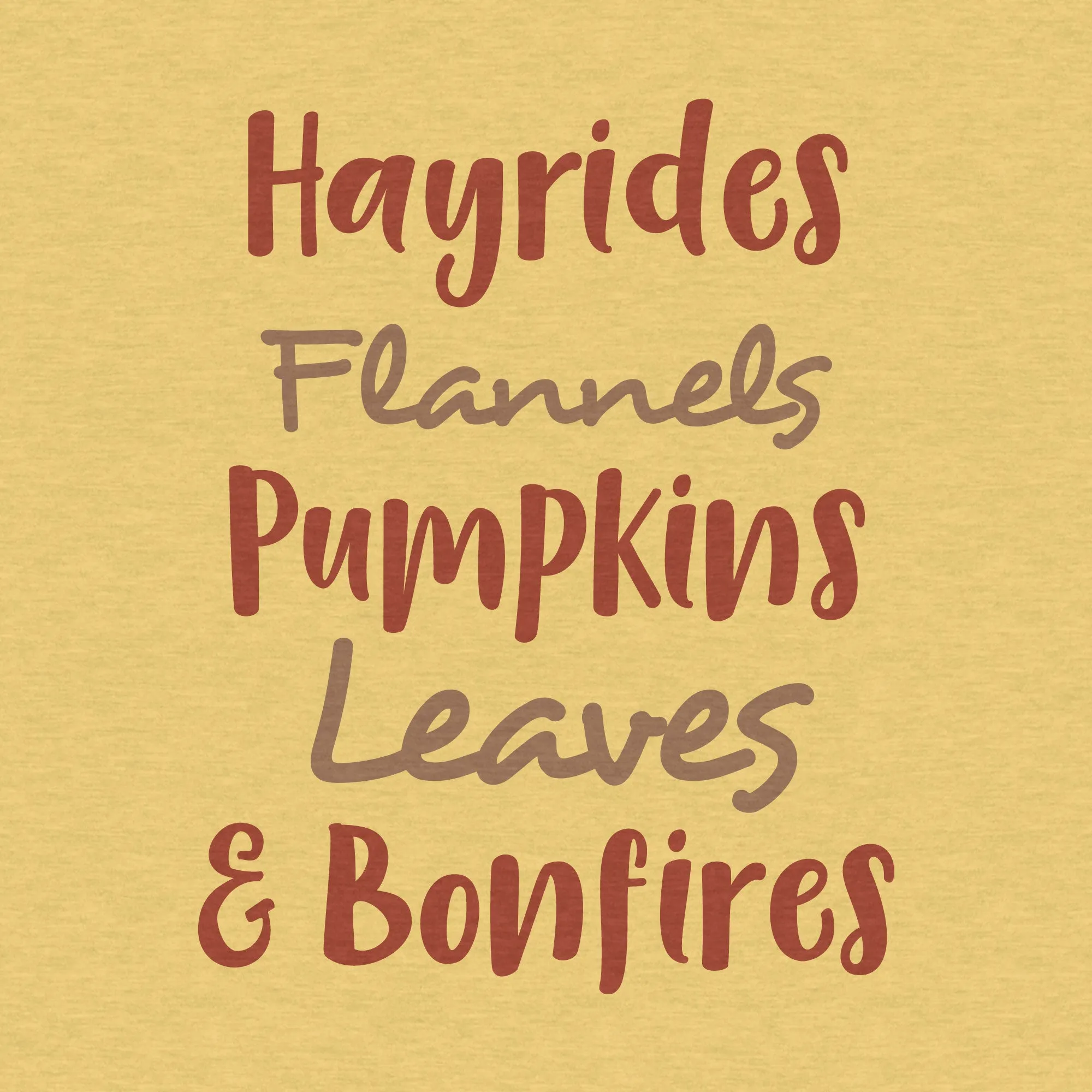 Hayrides Flannels Pumpkins Leaves & Bonfires - Adult Unisex Fleece Raglan Sweatshirt