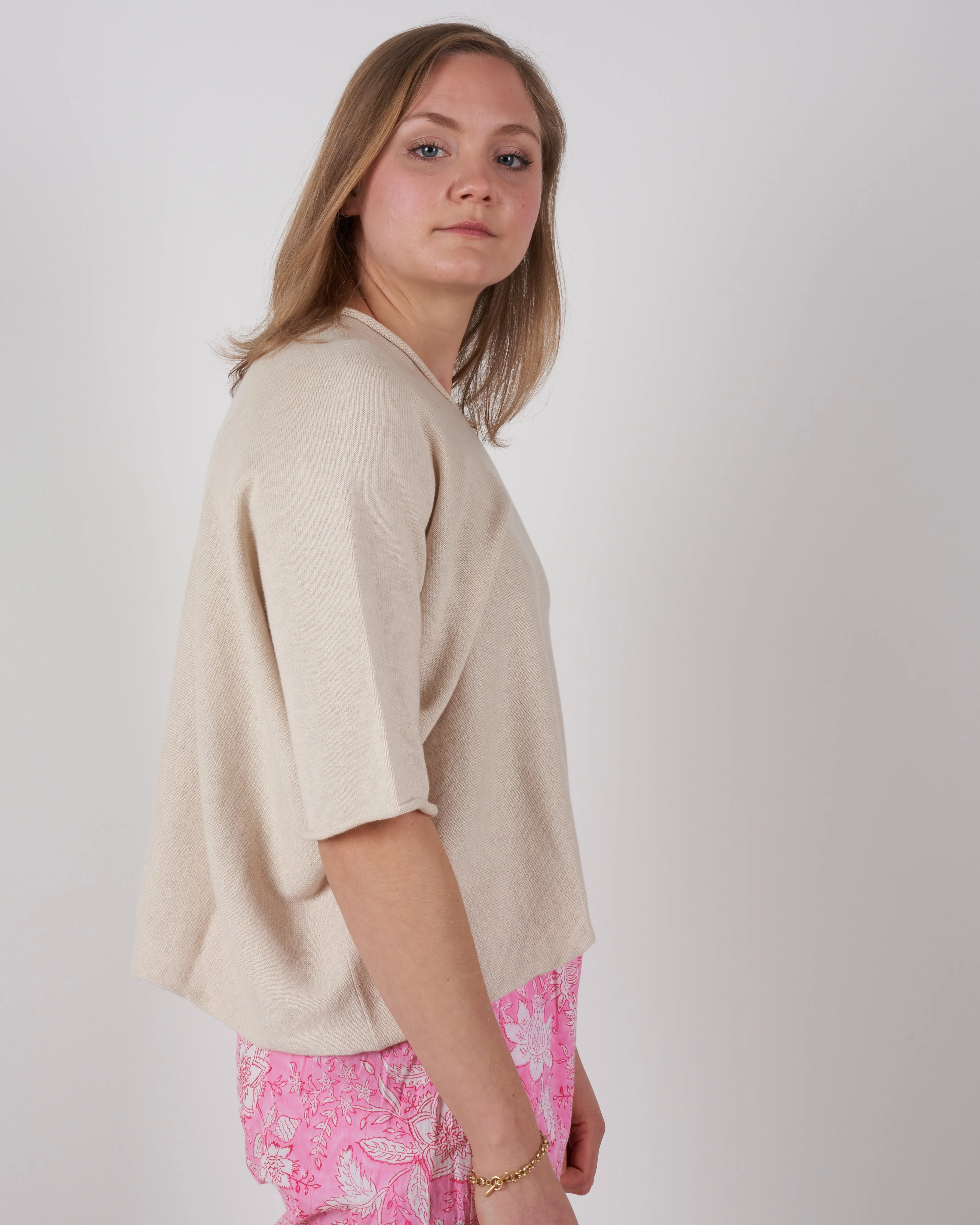 horizontal huipil - ecru marl