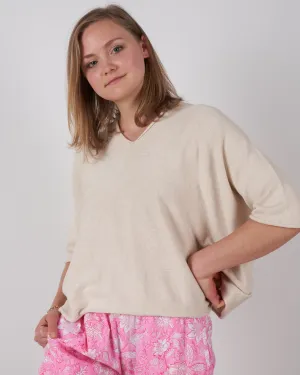 horizontal huipil - ecru marl