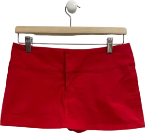 I.AM.GIA Red High Waisted Shorts UK S